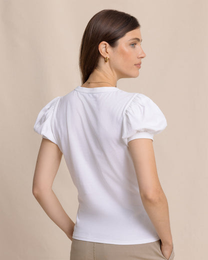 Eileen Ruffle Tee