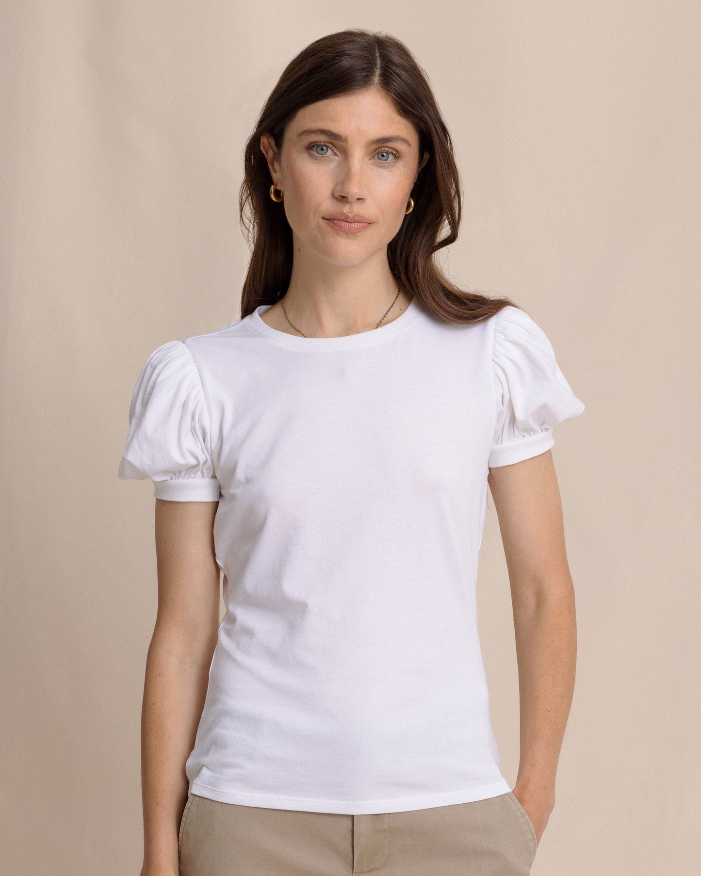 Eileen Ruffle Tee