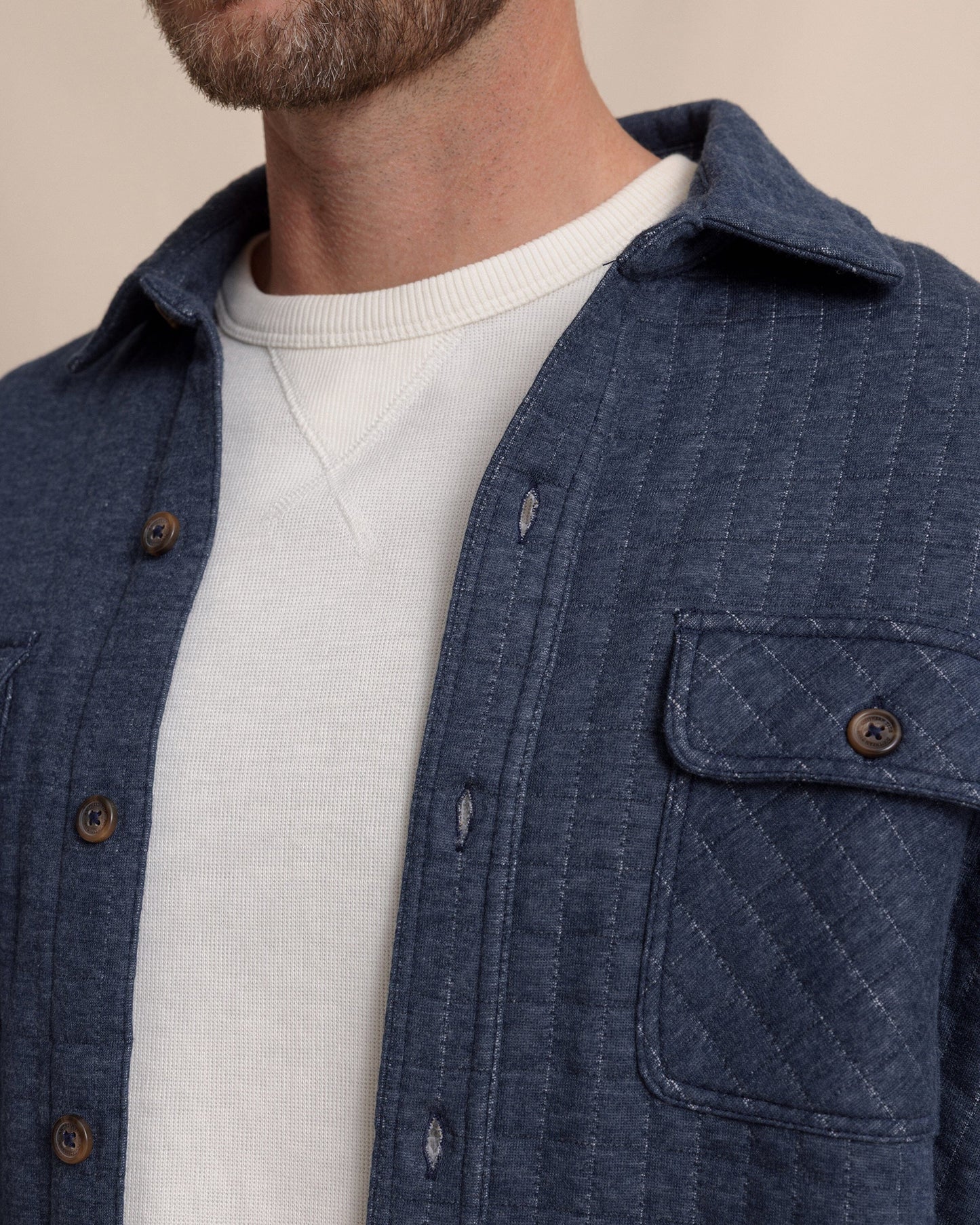 Fairwood Quilted Knit Shacket