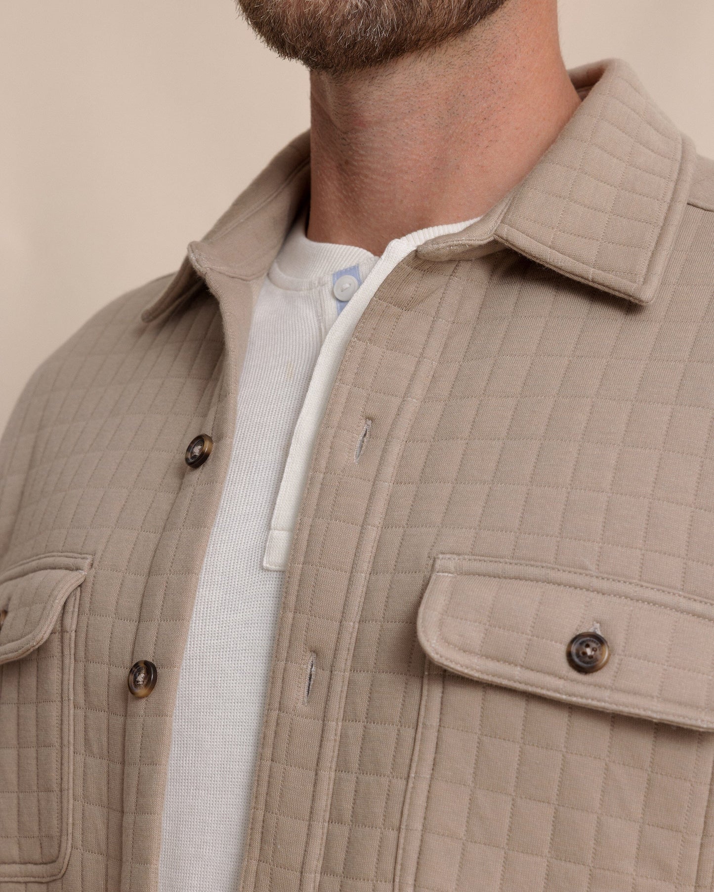 Fairwood Quilted Knit Shacket