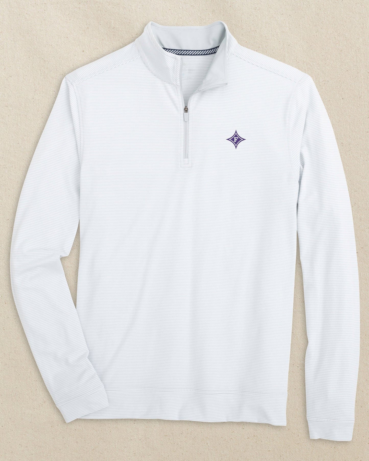 Furman Paladins Cruiser Micro-Stripe Heather Quarter Zip