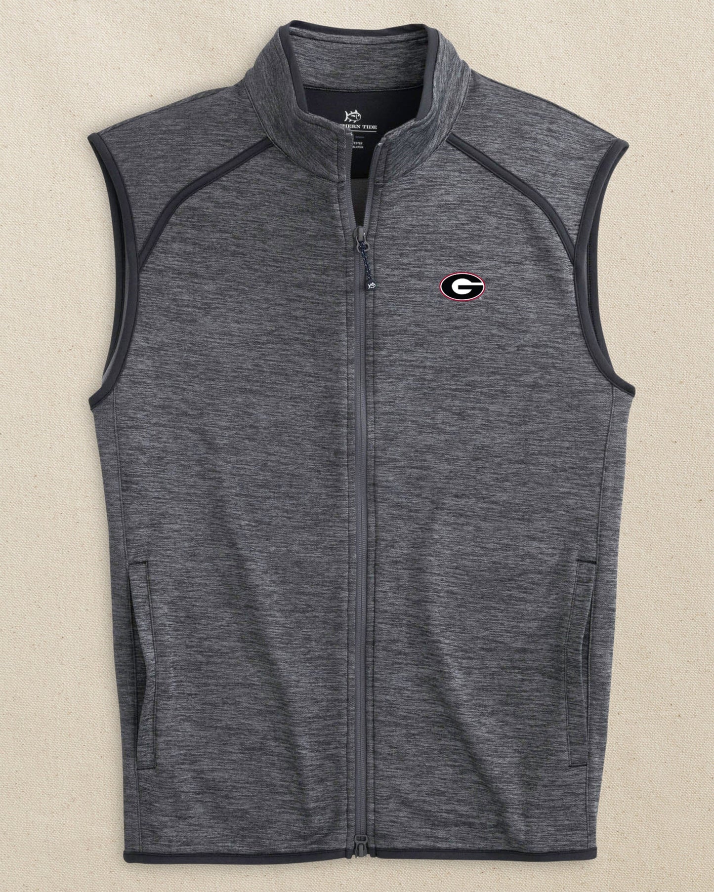 Georgia Bulldogs Oval G Baybrook Heather Vest