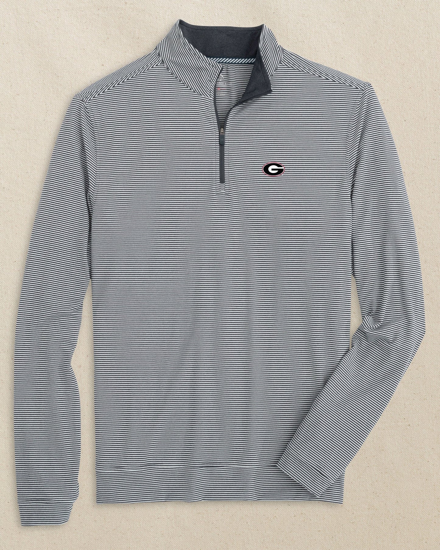 Georgia Bulldogs Oval G Cruiser Micro-Stripe Quarter Zip