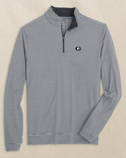 Georgia Bulldogs Oval G Cruiser Micro-Stripe Quarter Zip