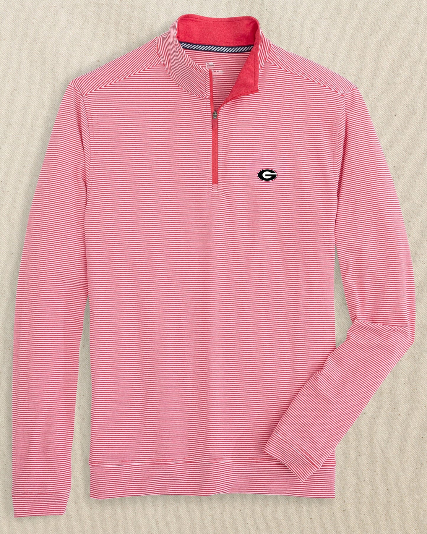 Georgia Bulldogs Oval G Cruiser Micro-Stripe Quarter Zip