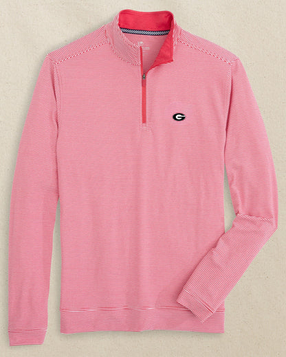 Georgia Bulldogs Oval G Cruiser Micro-Stripe Quarter Zip