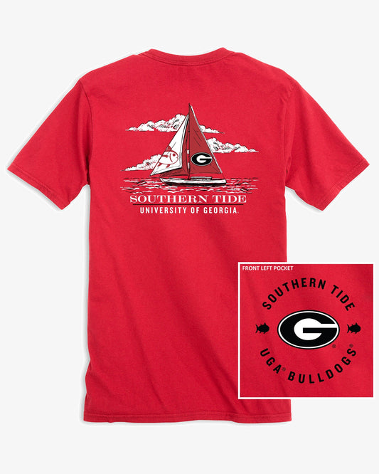 Georgia Bulldogs Oval G Skipjack Sailing T-Shirt