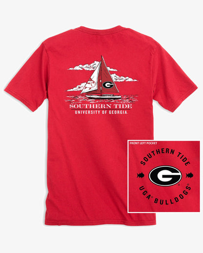 Georgia Bulldogs Oval G Skipjack Sailing T-Shirt