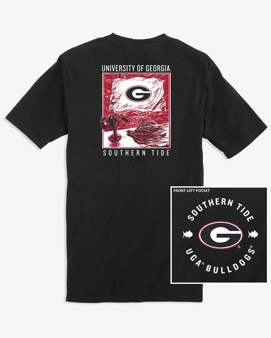 Georgia Bulldogs Oval G Fishing Flag T-Shirt