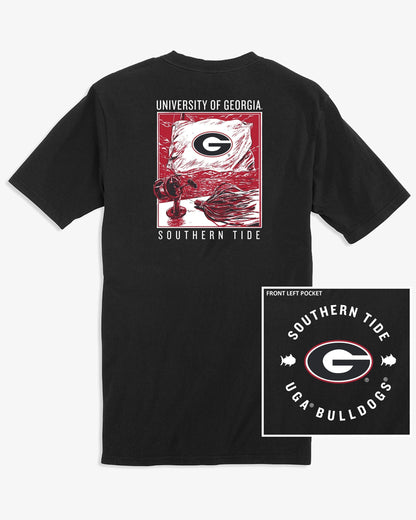 Georgia Bulldogs Oval G Fishing Flag T-Shirt