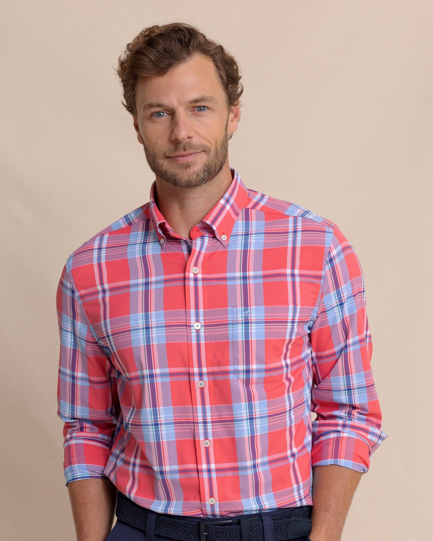 Greenview Plaid Intercoastal Sport Shirt