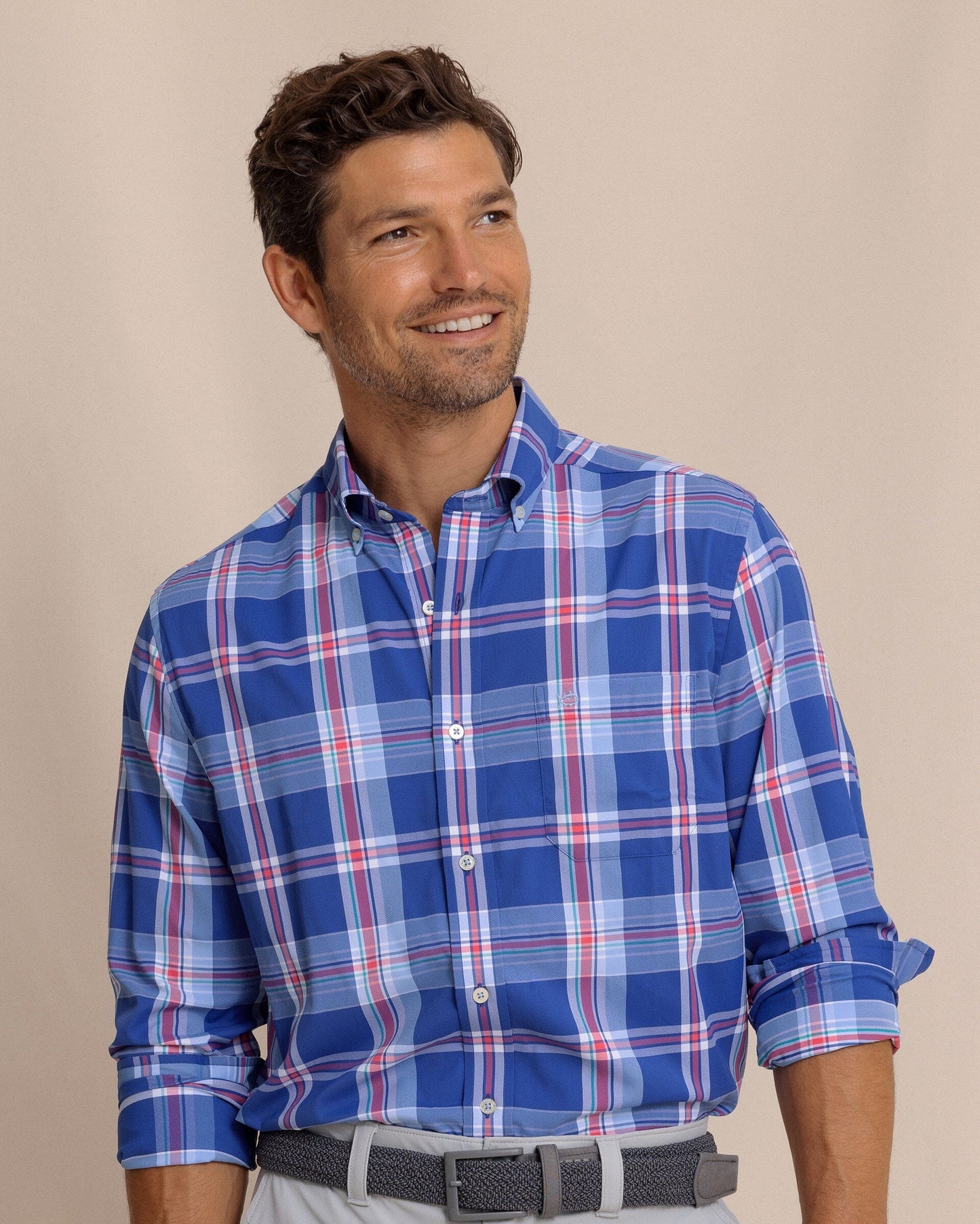 Greenview Plaid Intercoastal Sport Shirt