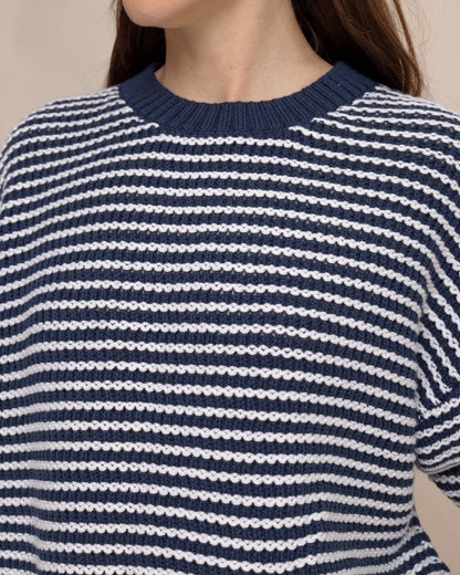 Maggi Stripe Open Stitch Sweater