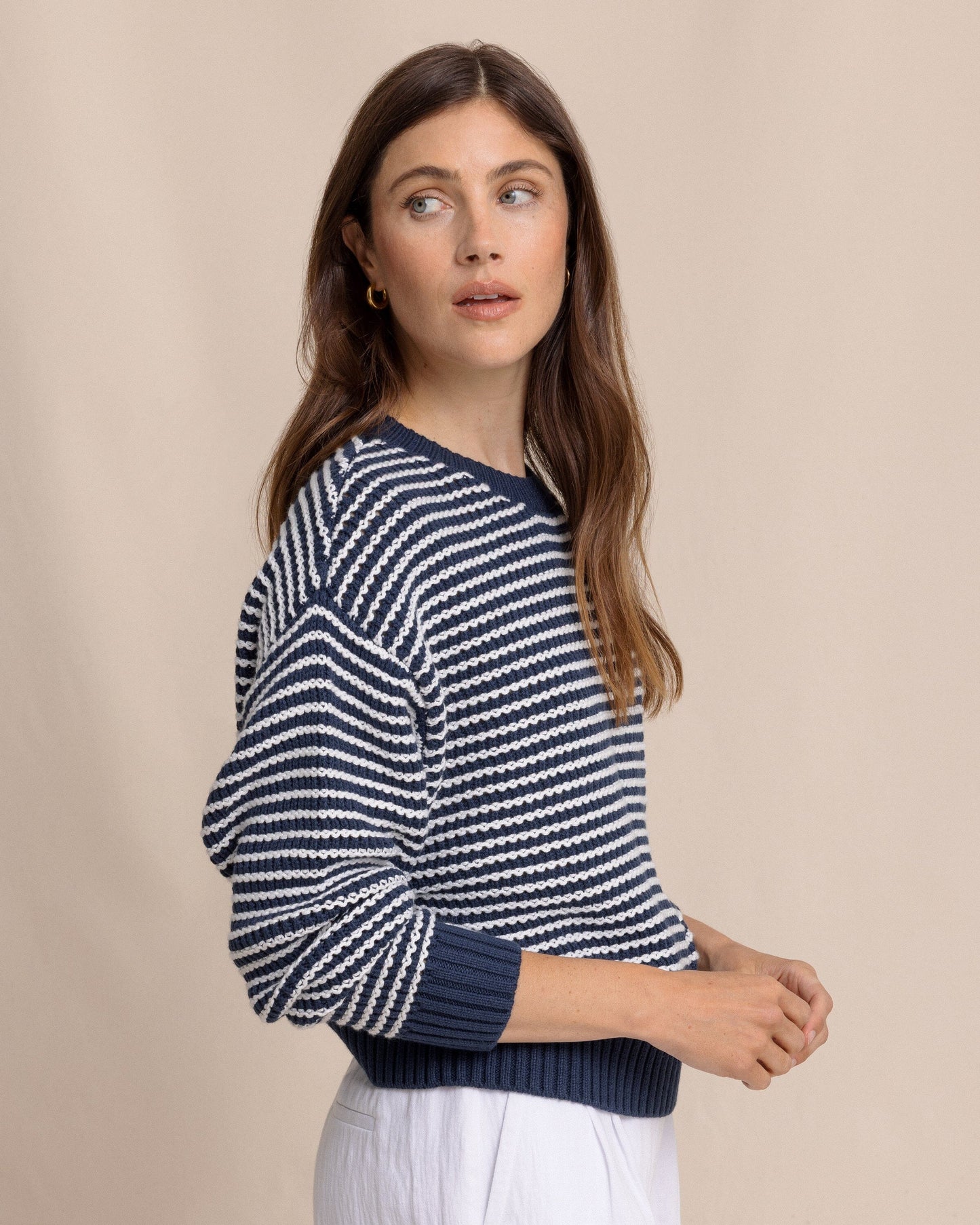 Maggi Stripe Open Stitch Sweater
