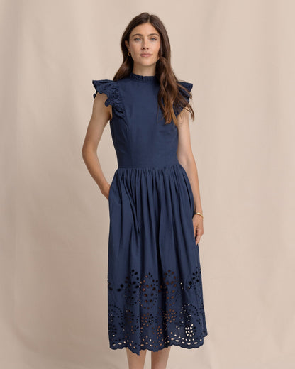 Rebekah Eyelet Midi Dress
