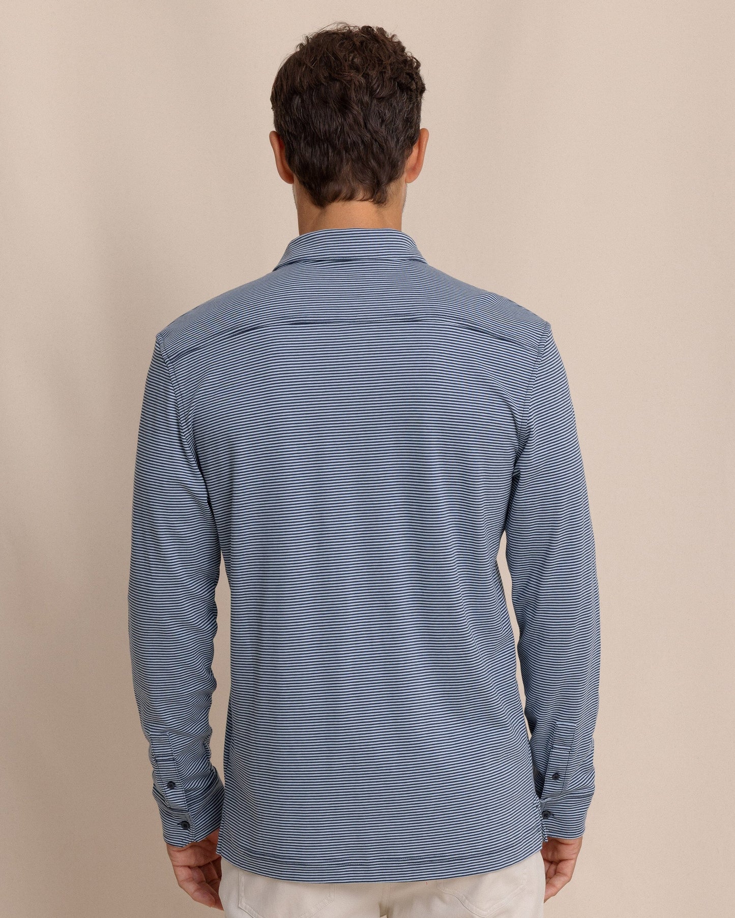 Sandy Cay Long Sleeve Knit Polo