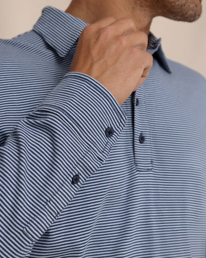 Sandy Cay Long Sleeve Knit Polo