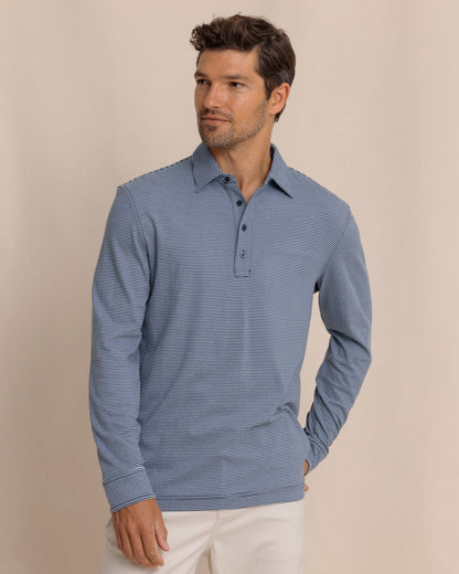 Sandy Cay Long Sleeve Knit Polo