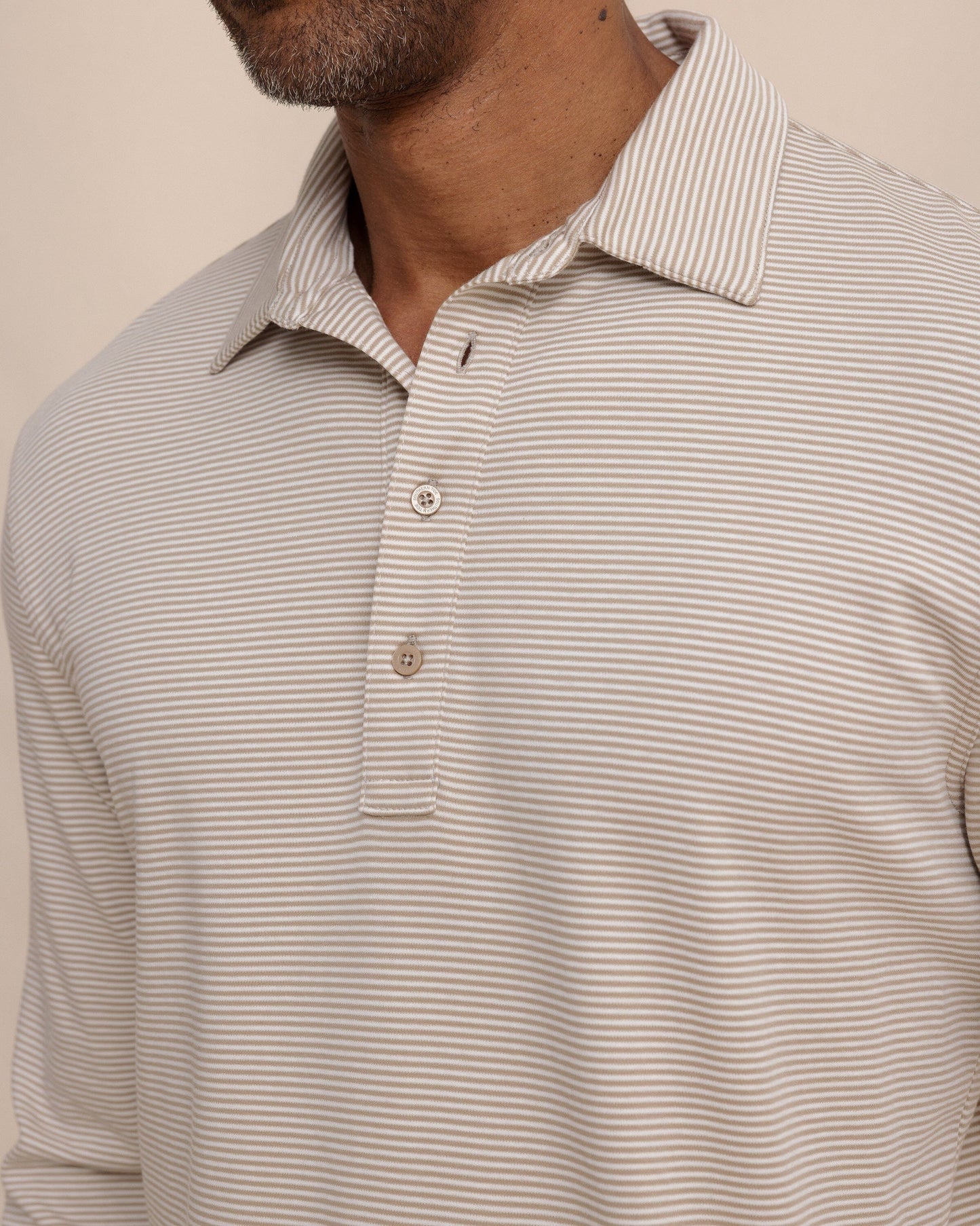Sandy Cay Long Sleeve Knit Polo