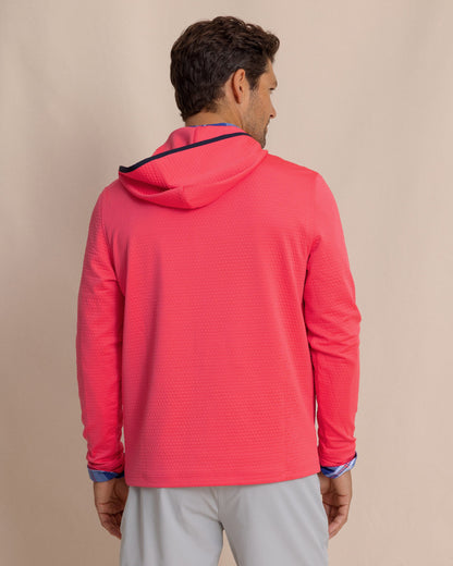 Scuttle Performance Quarter Zip Hoodie - Heather Snapper