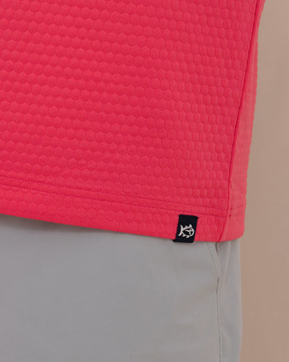 Scuttle Performance Quarter Zip Hoodie - Heather Snapper