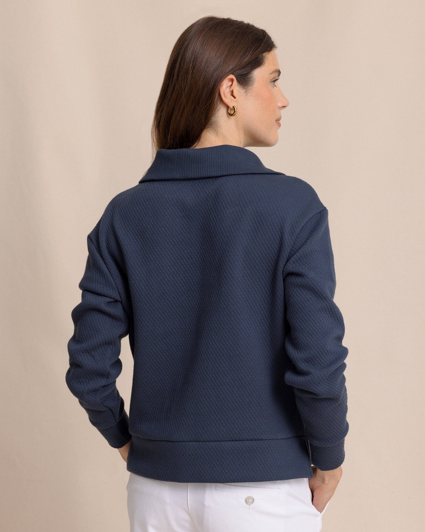 Tonya Button Mock Pullover