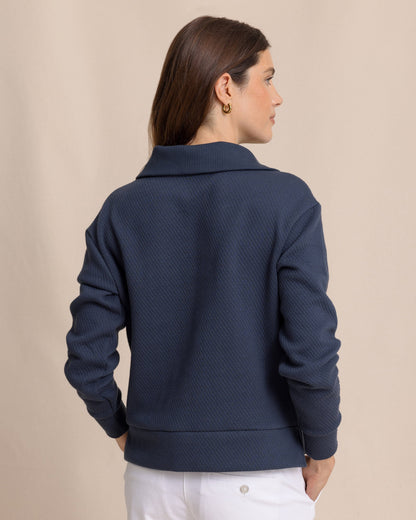 Tonya Button Mock Pullover