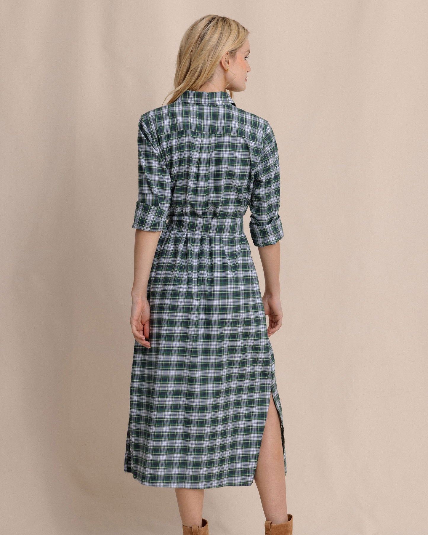 Trista Gordan Tartan Shirt Dress