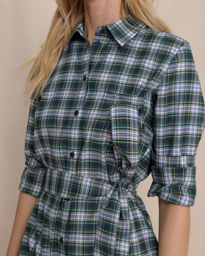 Trista Gordan Tartan Shirt Dress