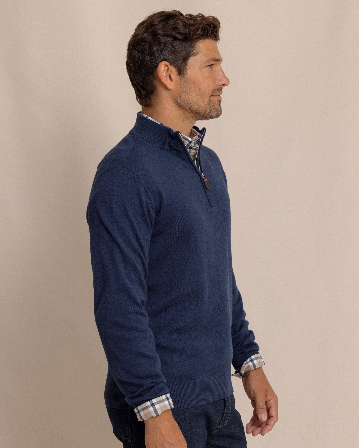 Whitehaven Heather Quarter Zip Sweater