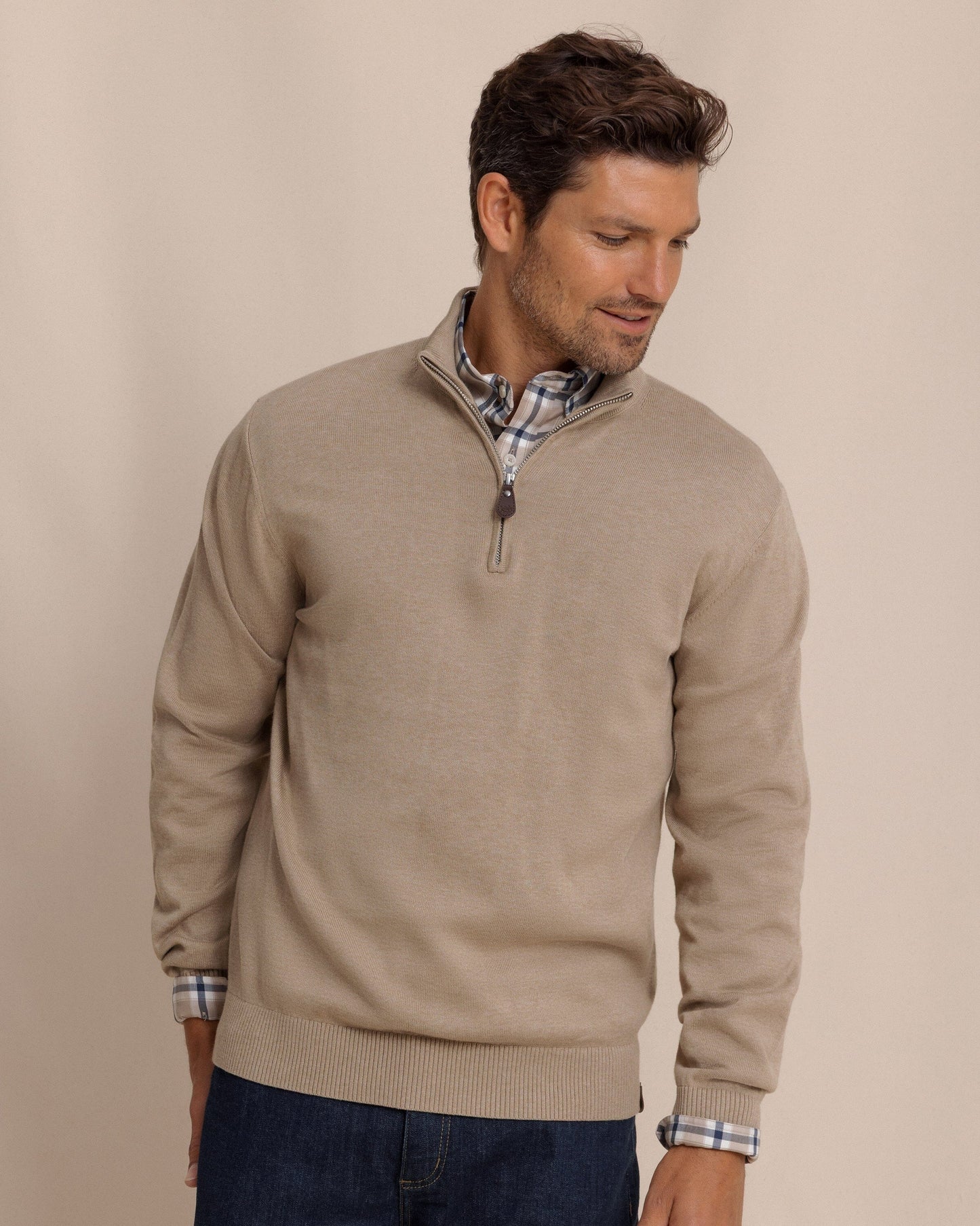 Whitehaven Heather Quarter Zip Sweater