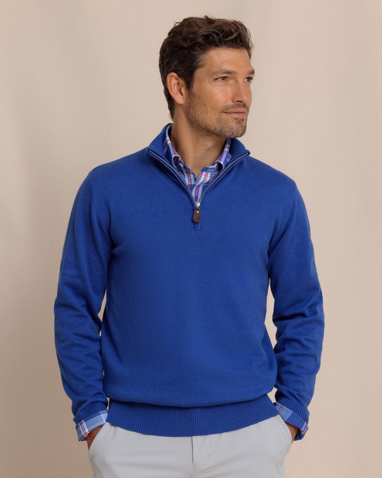 Whitehaven Heather Quarter Zip Sweater