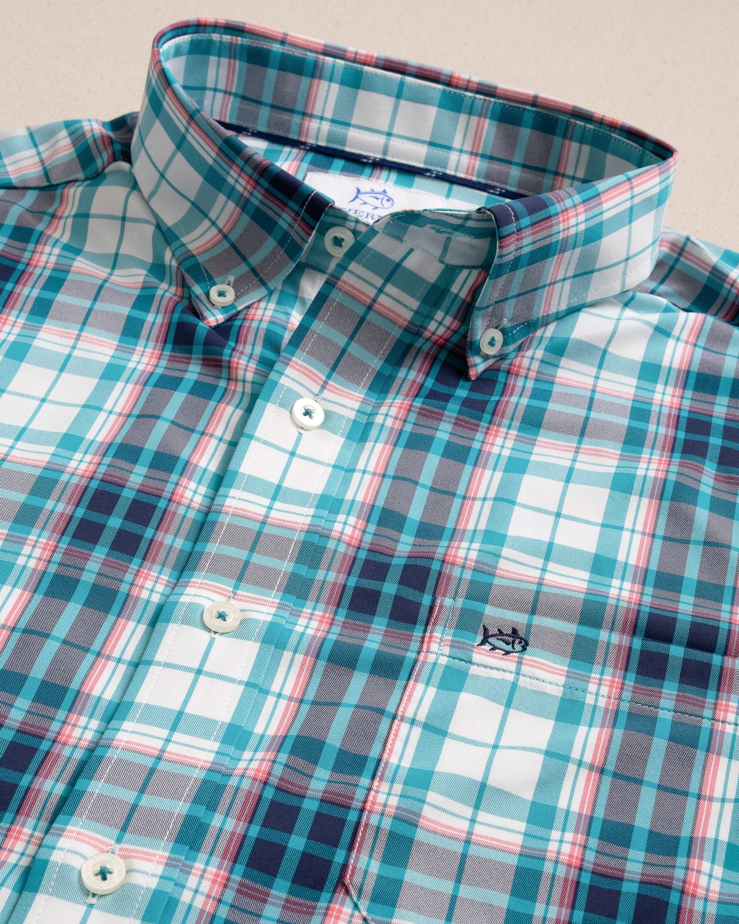 Willowbrook Plaid Intercoastal Sport Shirt - Spruce Shade