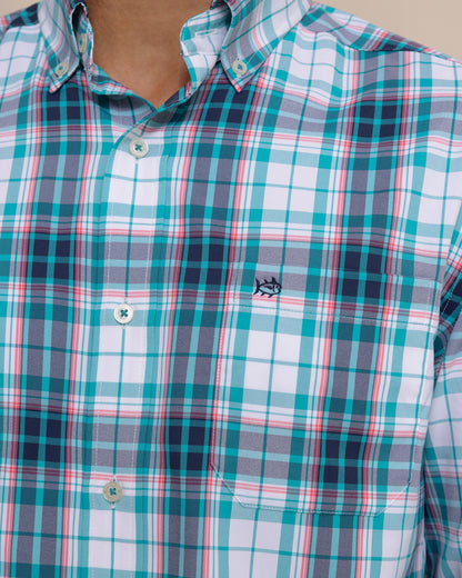 Willowbrook Plaid Intercoastal Sport Shirt - Spruce Shade