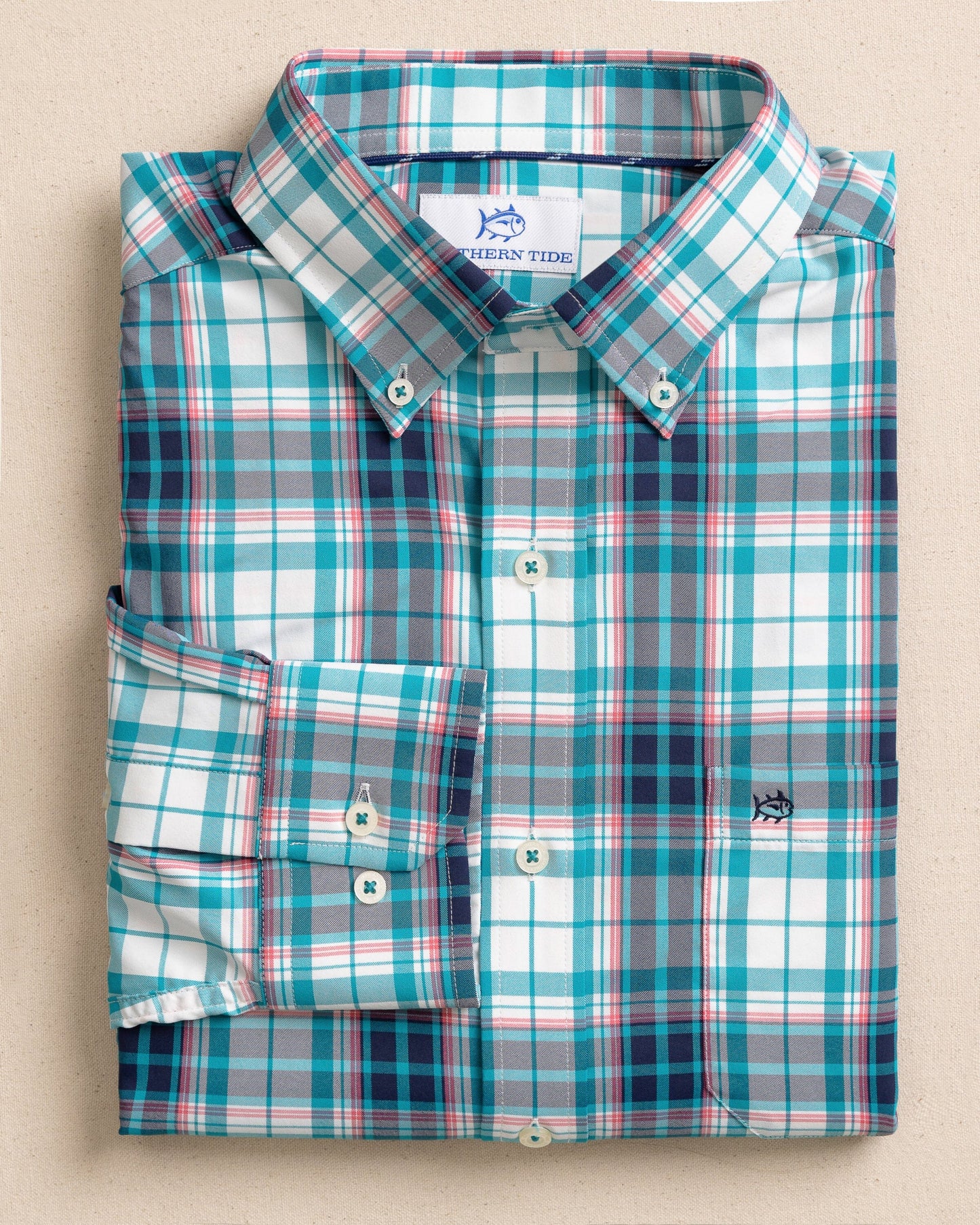 Willowbrook Plaid Intercoastal Sport Shirt - Spruce Shade